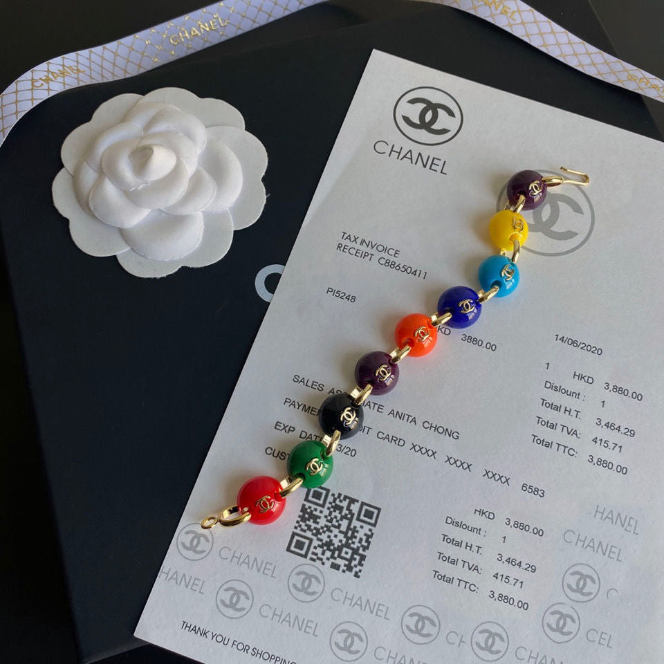 Temperament Rainbow Bead Bracelet mysite