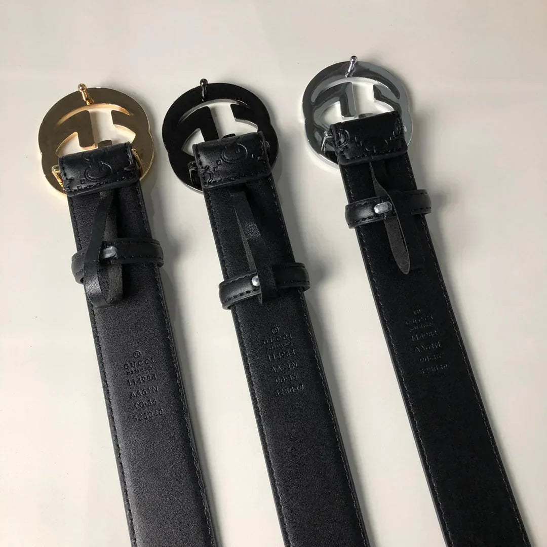 3 Colors Fashion Printed Leather Belt mysite