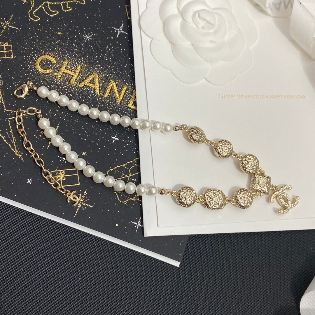 Colorful Crystal Pendant Pearl Necklace mysite