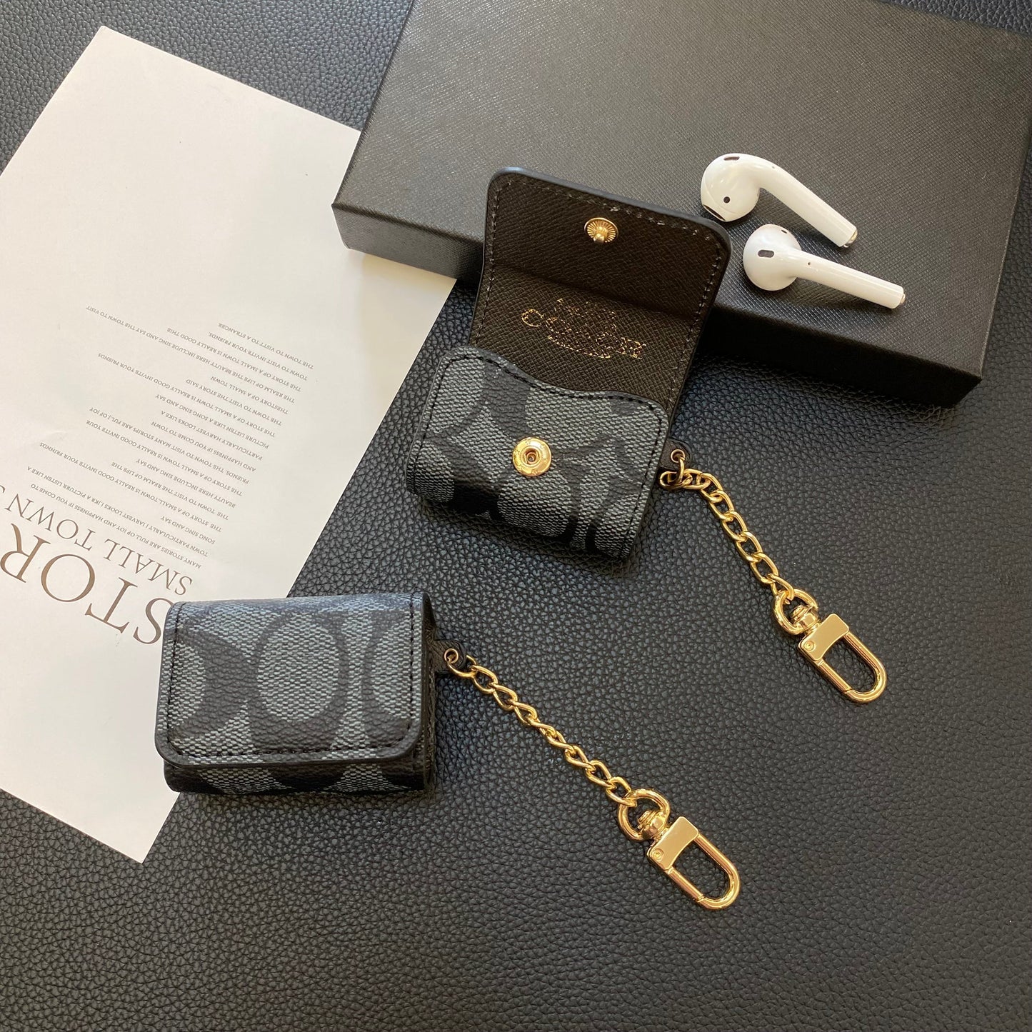 Luxury Coach AirPods 3rd Generation Cases Black-YH240425 mysite
