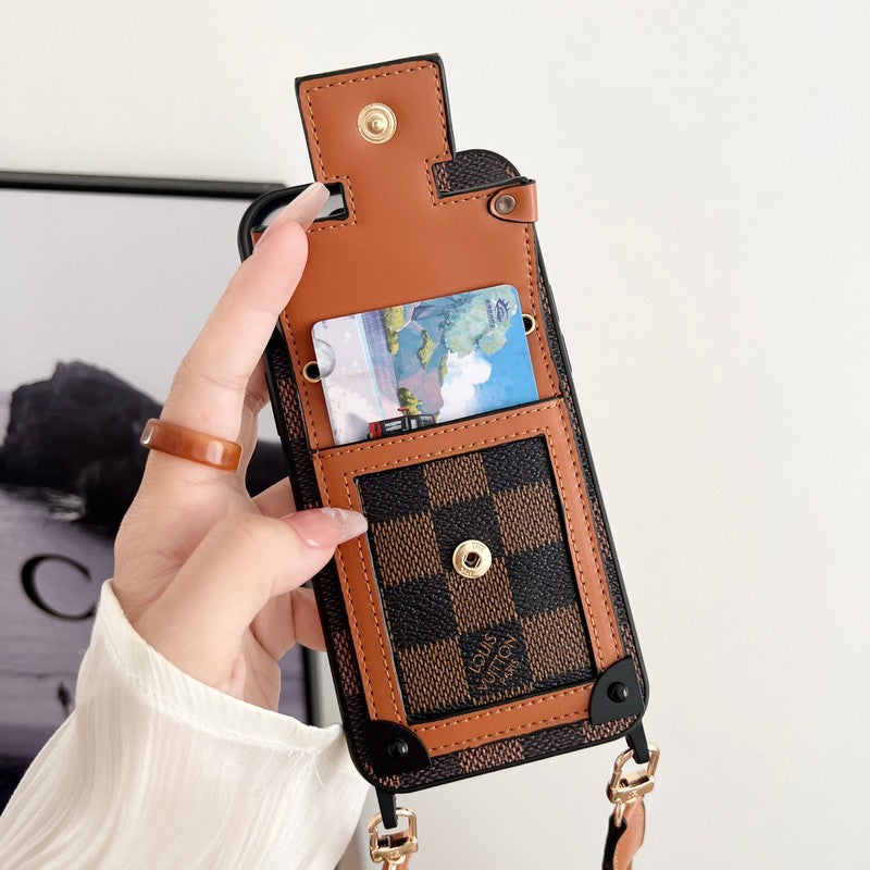 Lou Brown Crossbody Chain iPhone Case mysite
