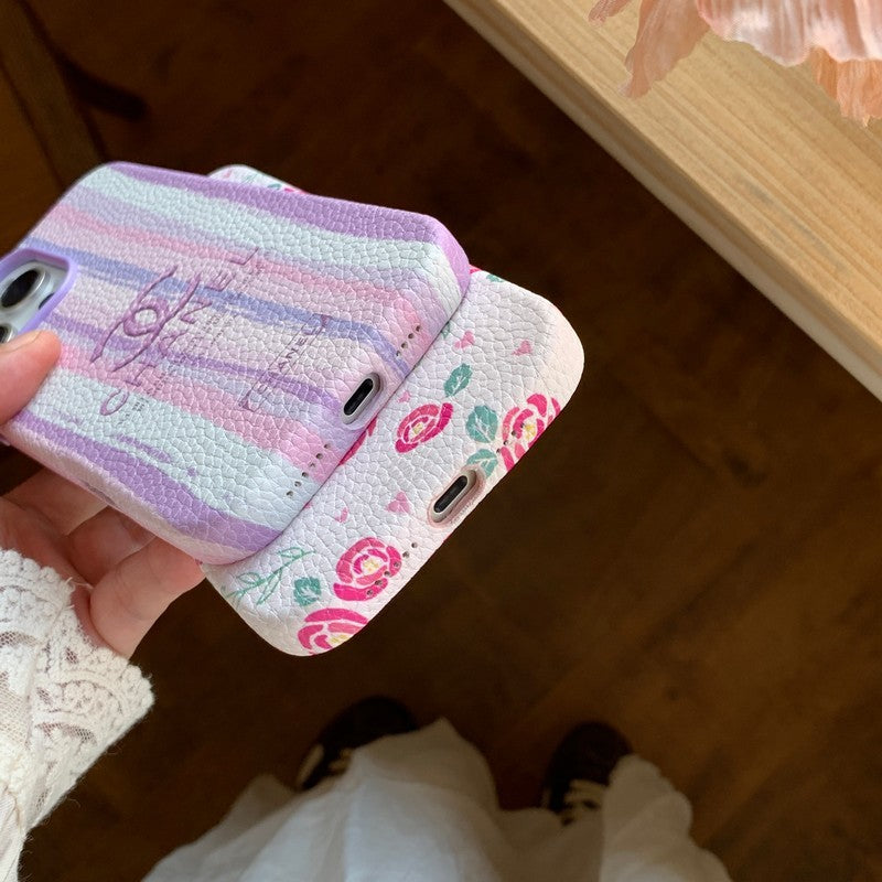 CC Flower Leather iPhone Case mysite