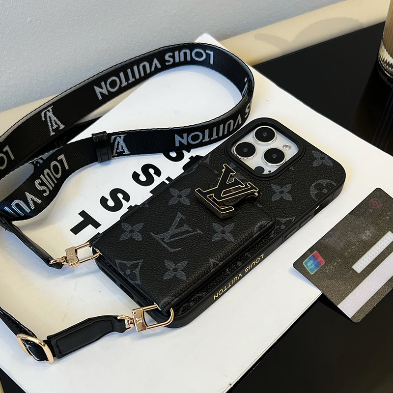 Lou Card Bag Chain Black iPhone Case mysite