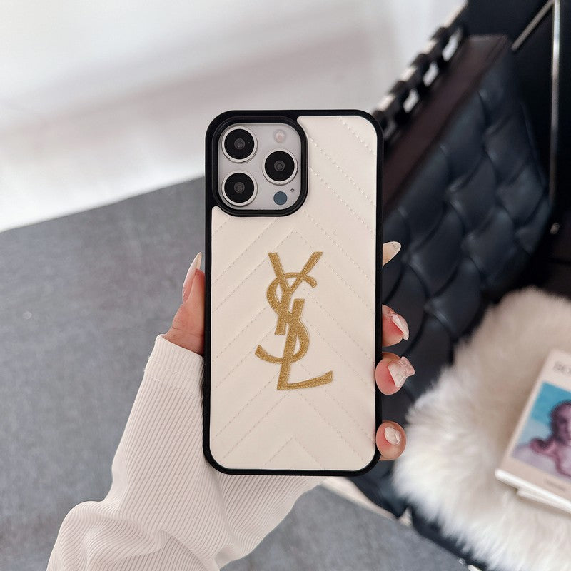 Saint Black & White Leather iPhone Case1 mysite