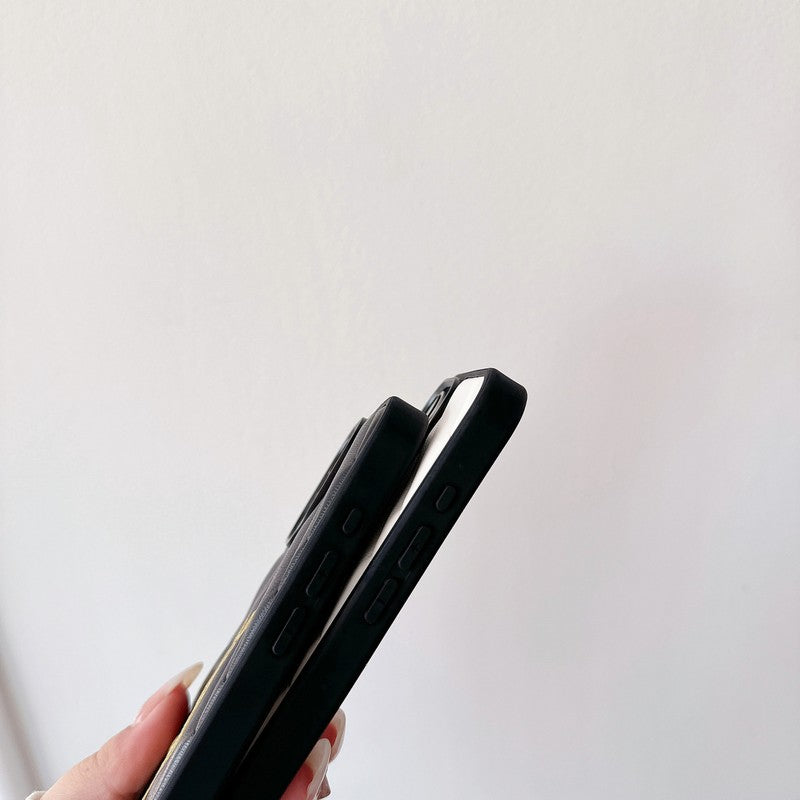 Saint Black & White Leather iPhone Case mysite