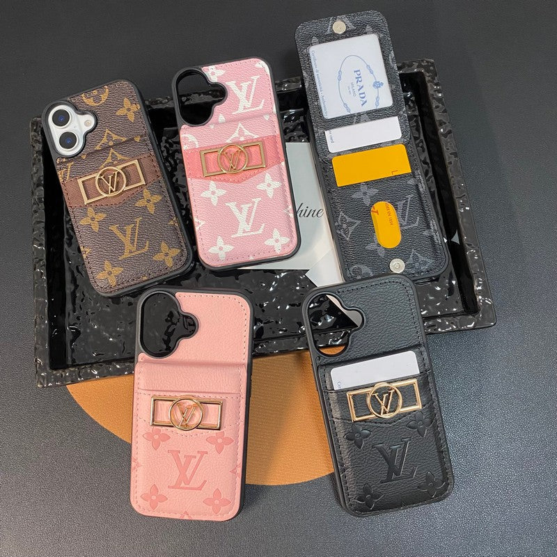 Lou Card Bag Gold Logo iPhone Case mysite