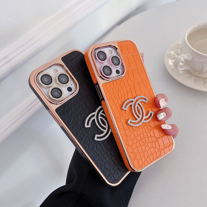 CC Color Leather Rose Gold iPhone Case mysite