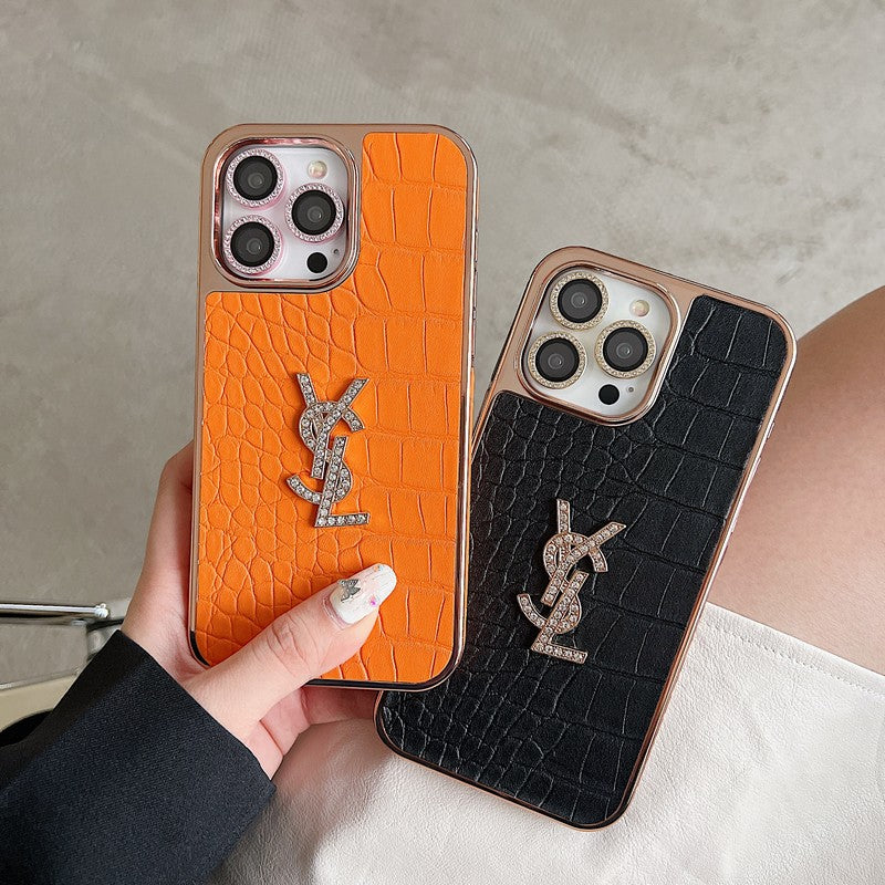 Saint Color Leather Rose Gold iPhone Case mysite