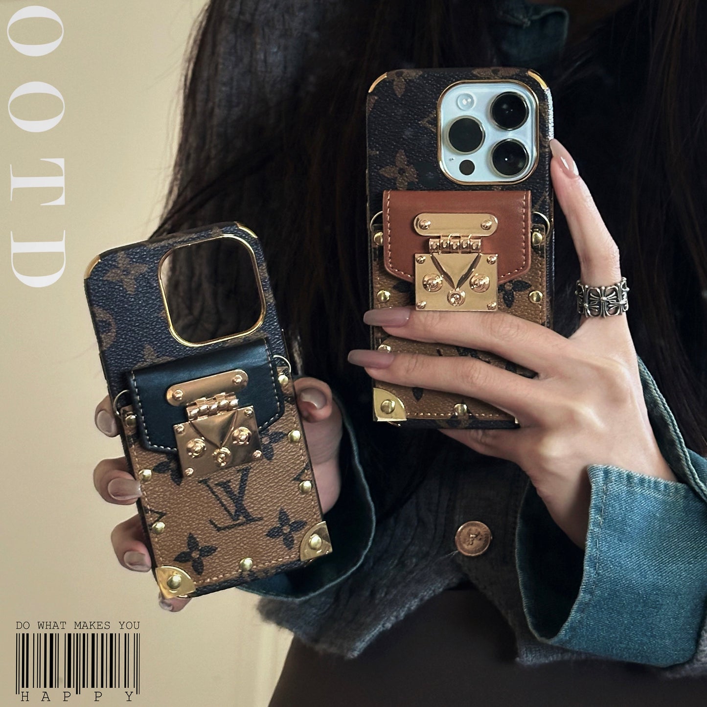 Lou Chain Leather iPhone Case mysite