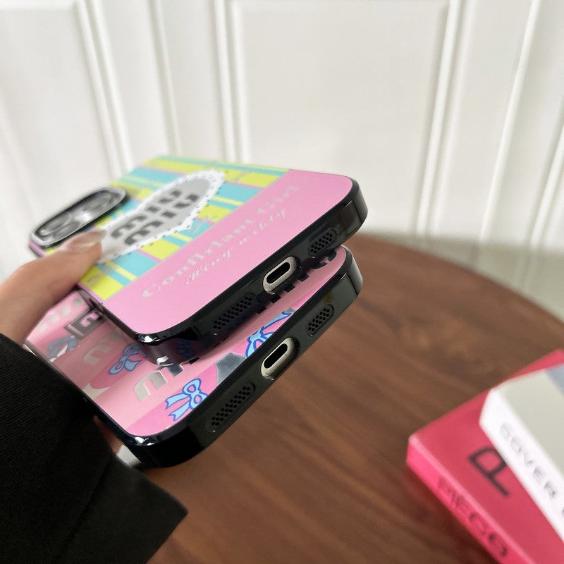 Miu Pink & Green iPhone Case mysite