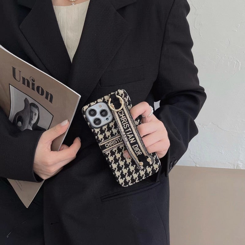 CD Houndstooth Wristband iPhone Case mysite