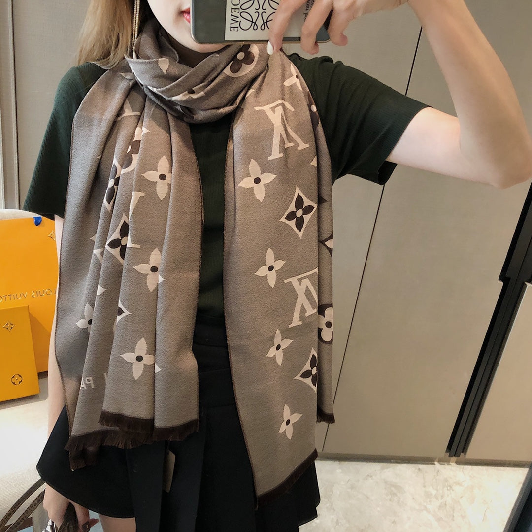 L Premium Tencel Cotton Jacquard Scarf mysite