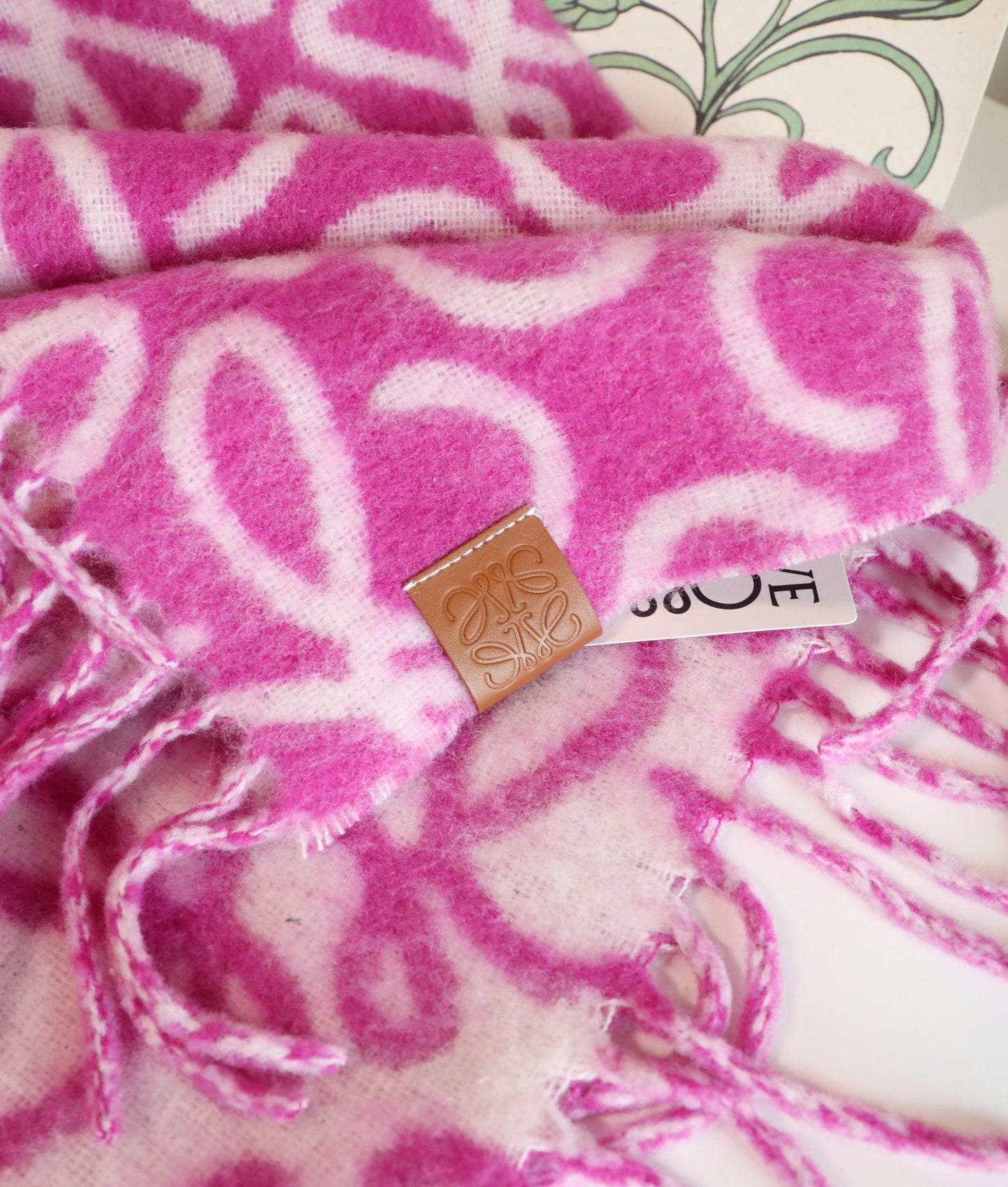 Printed wool and mohair scarf mysite
