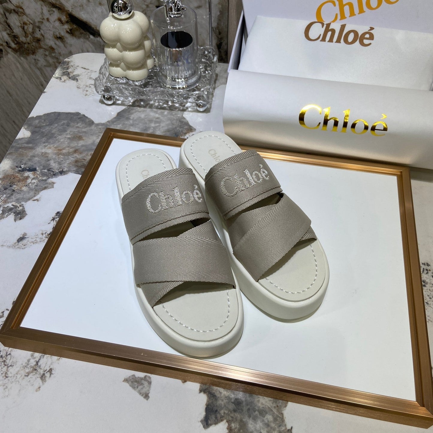 Embroidery Woven Belt Thick Bottom Sandals mysite