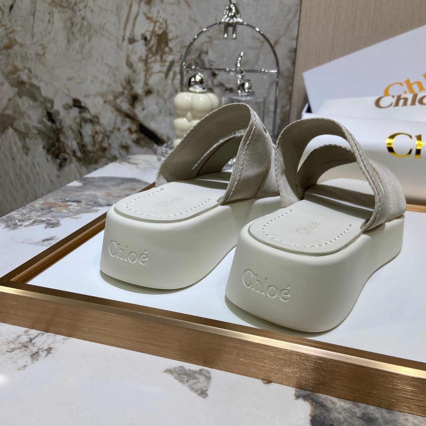 Embroidery Woven Belt Thick Bottom Sandals mysite