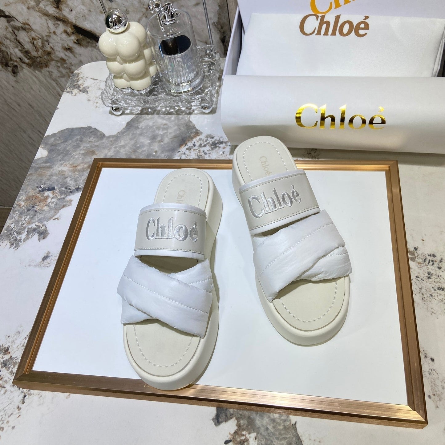 Embroidery Woven Belt Thick Bottom Sandals mysite