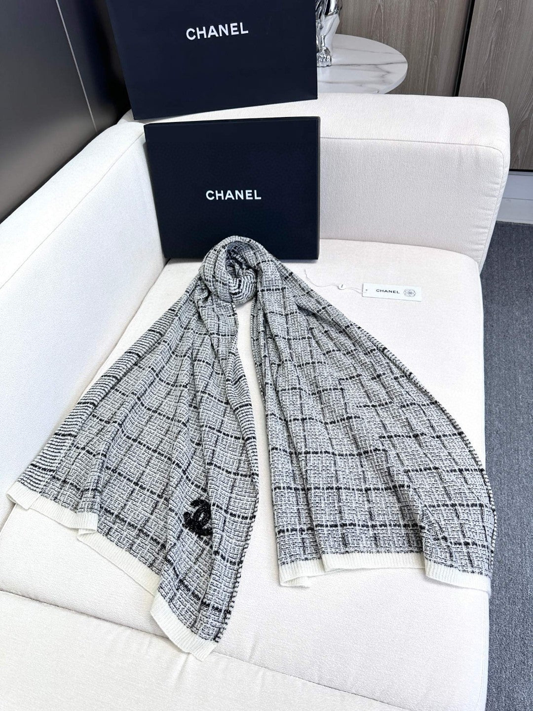 Fashion shiny plaid striped scarf mysite