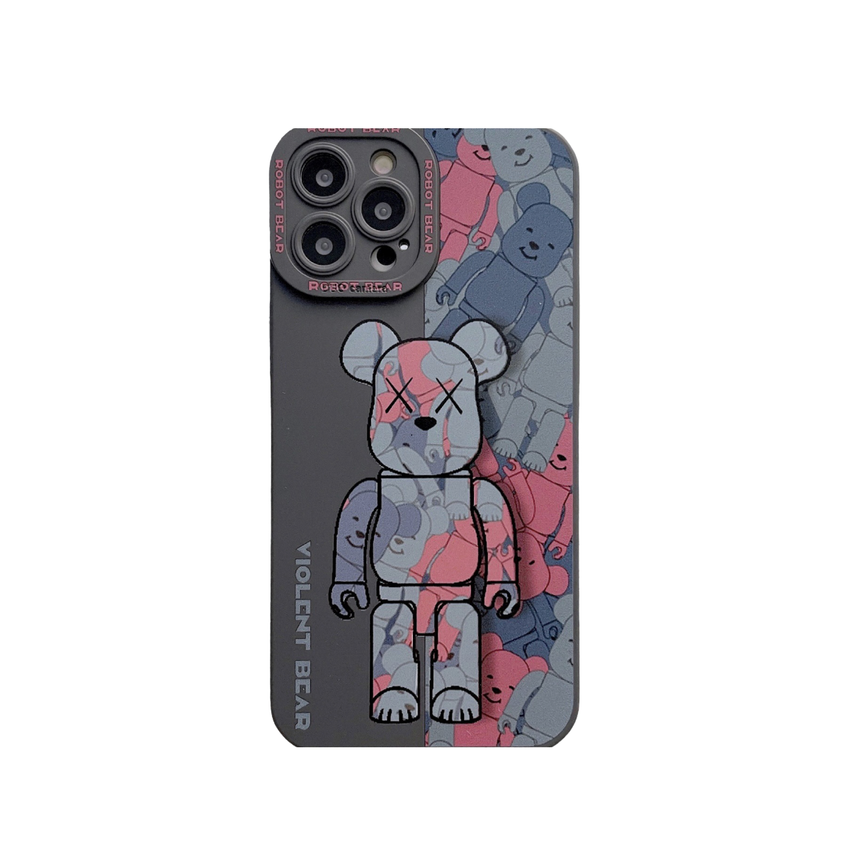 Spilt Red Bear iPhone Case mysite