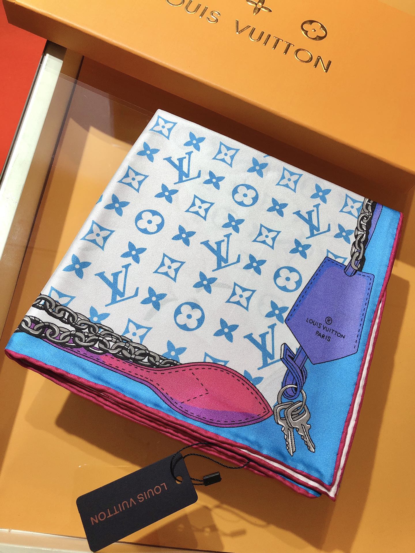 3D Monogram Square Scarf mysite