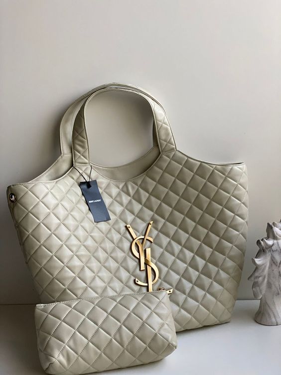SAINT LAURENT Icare extra large embellished quilted leather tote Handbag mysite