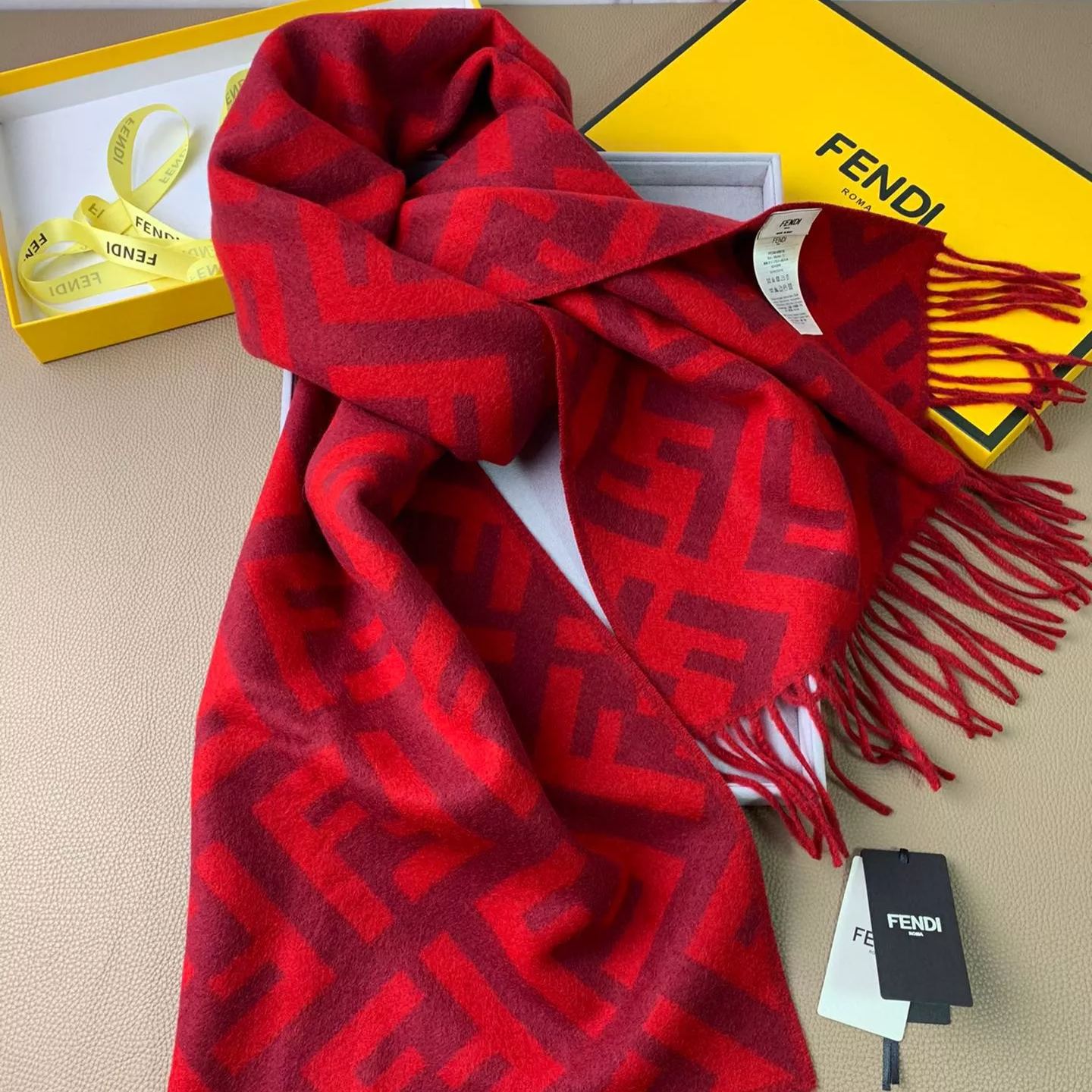 2-Color Classic FF Tassel Scarf mysite