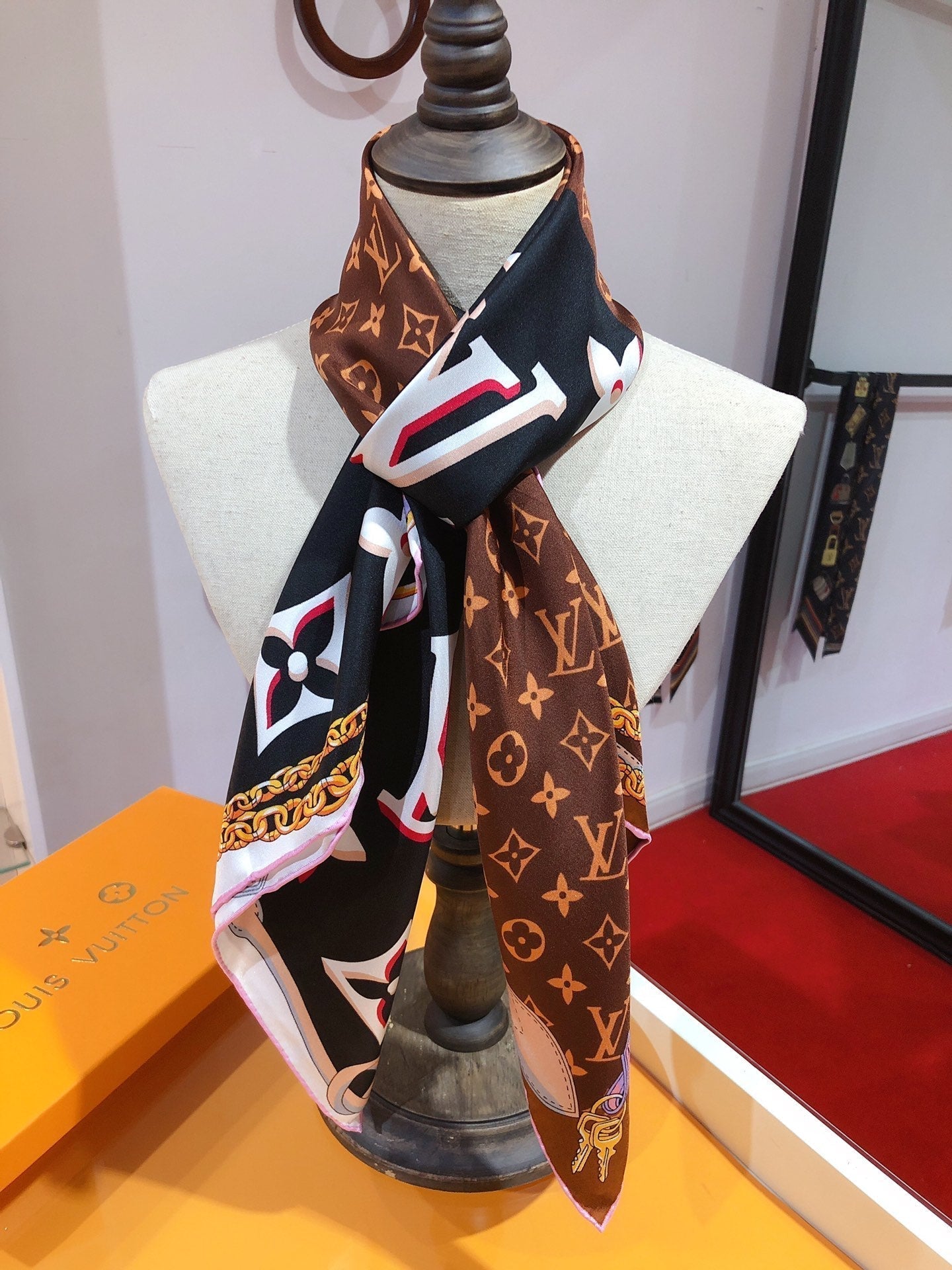3D Monogram Square Scarf mysite