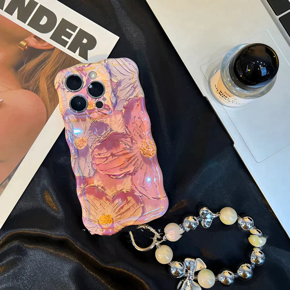 Oil Painting Flower Bracelet iPhone Case mysite