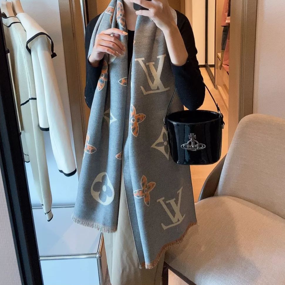 Leopard Print Monogram Scarf Shawl mysite