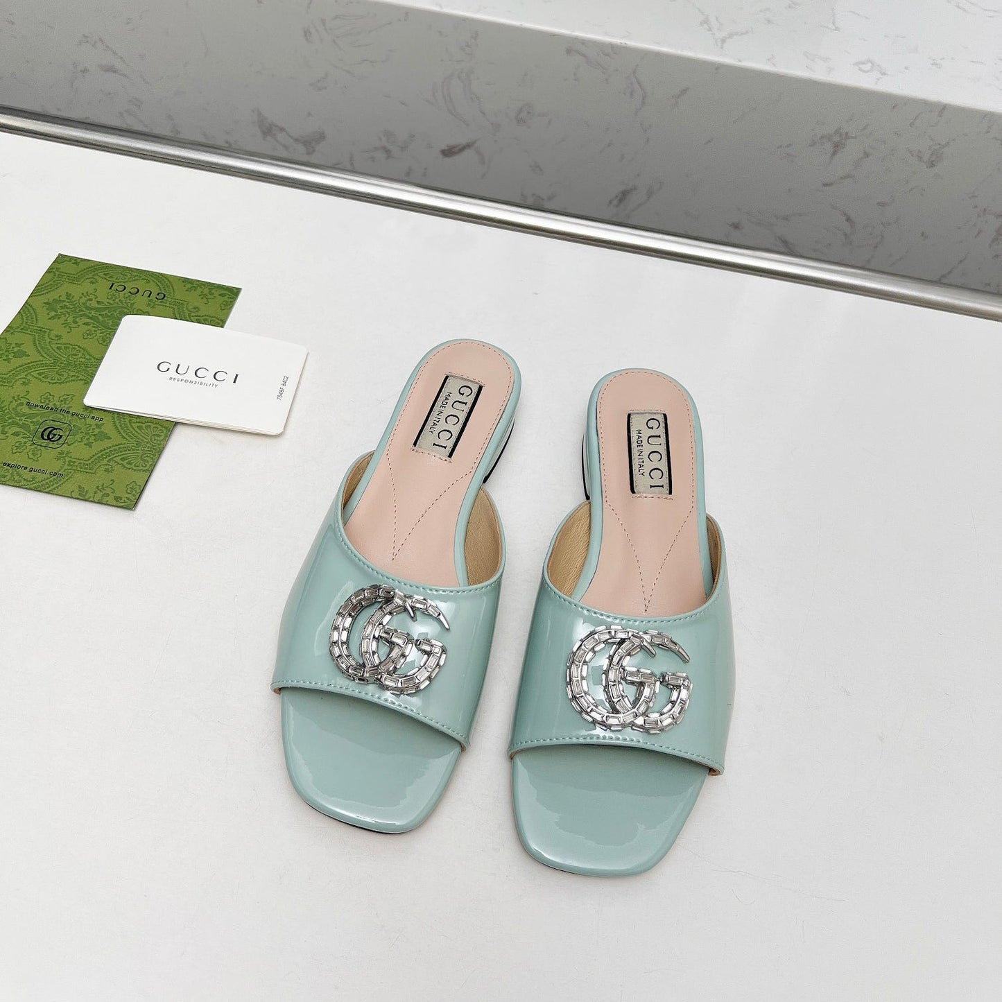 Crystal G Flat Slippers mysite