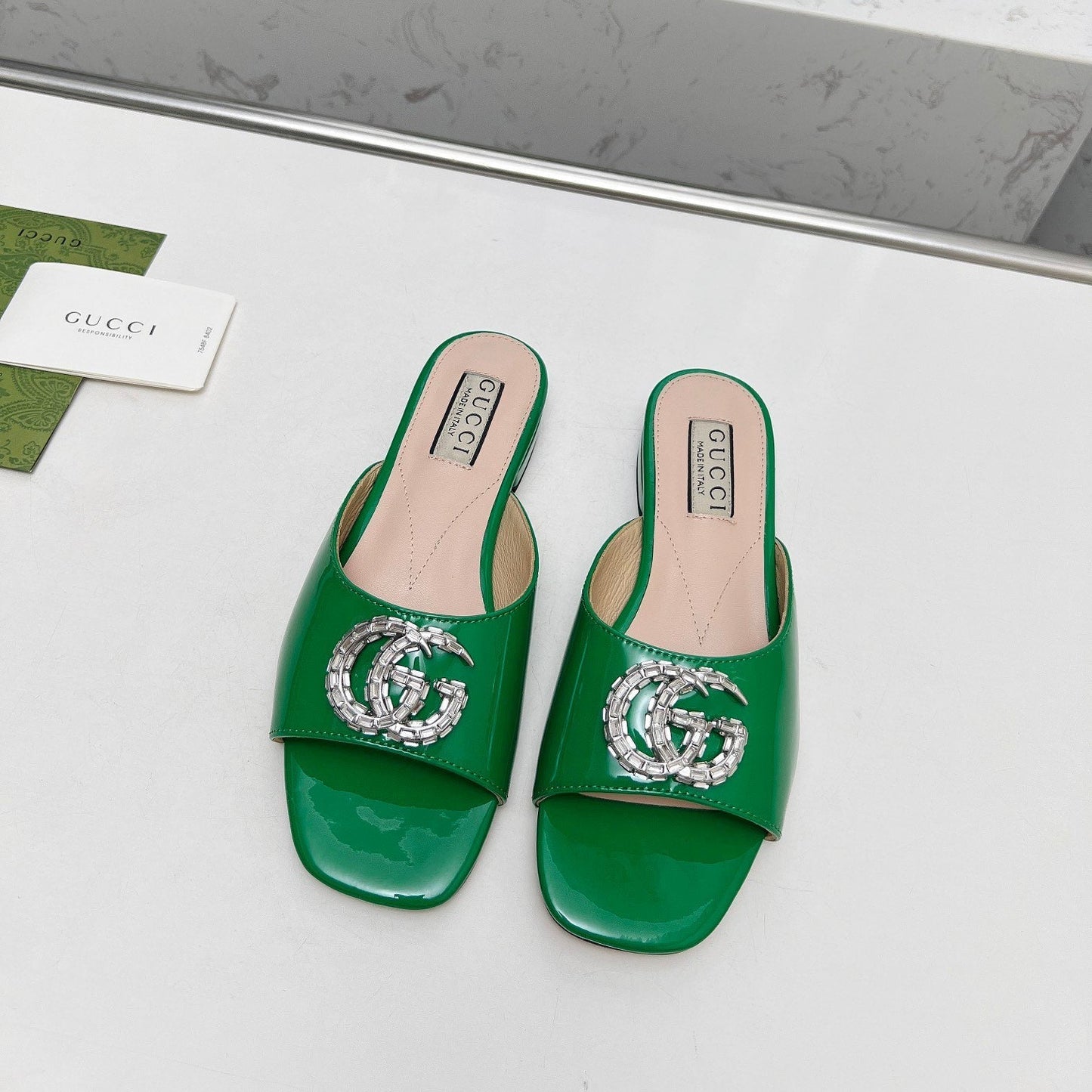 Crystal G Flat Slippers mysite
