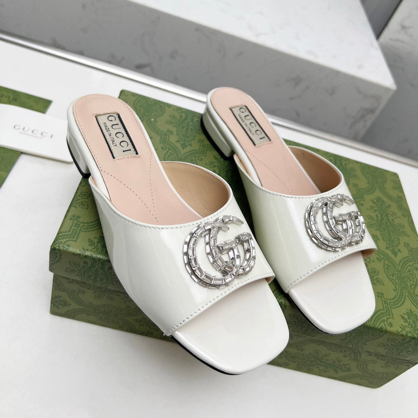 Crystal G Flat Slippers mysite