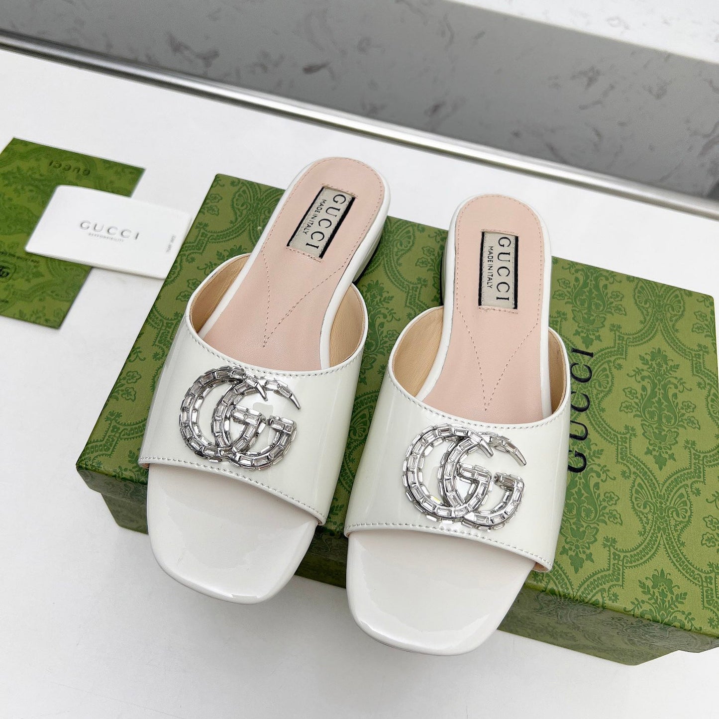 Crystal G Flat Slippers mysite