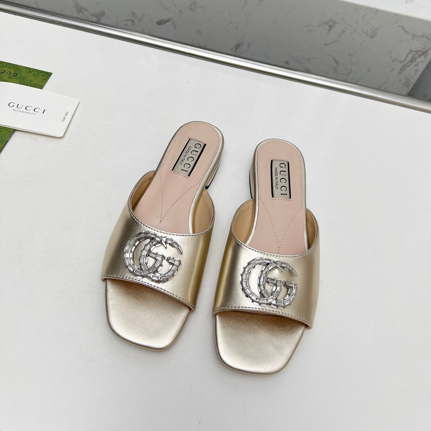 Crystal G Flat Slippers mysite