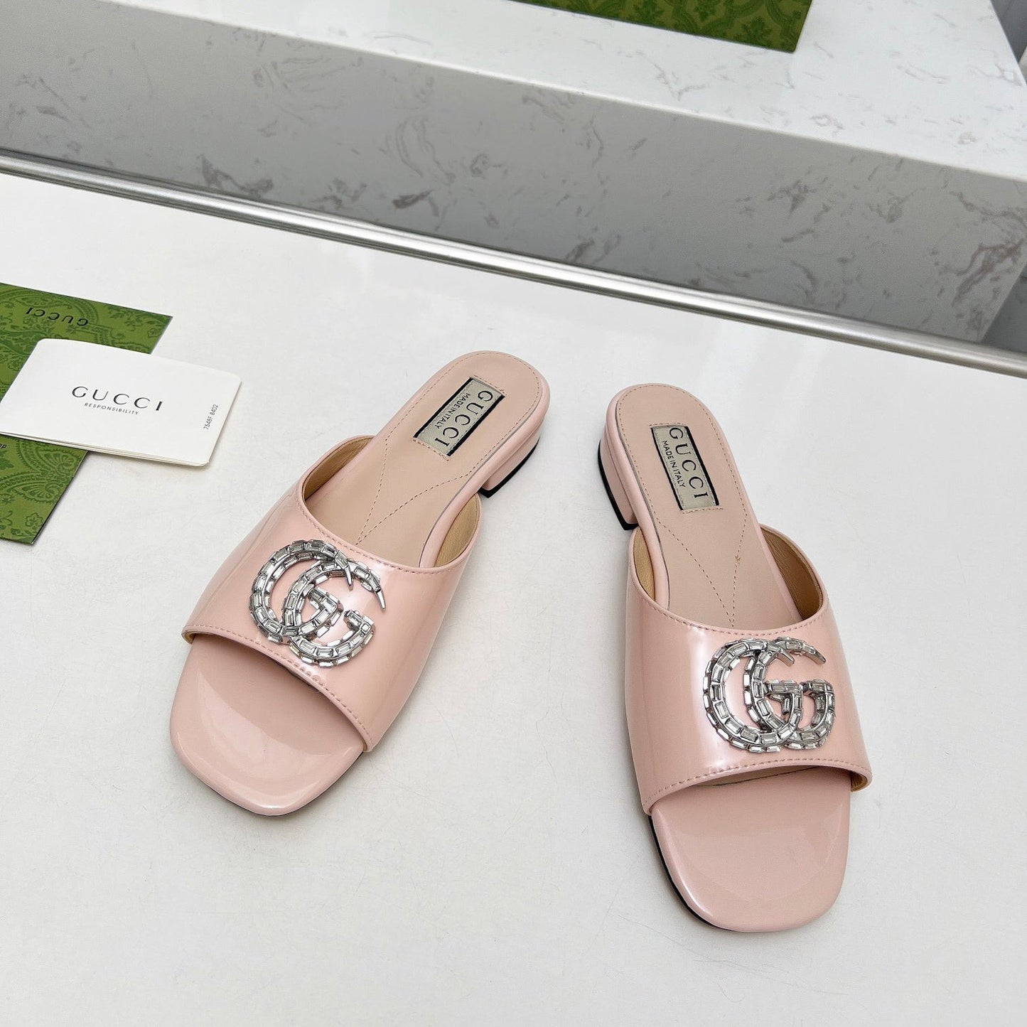 Crystal G Flat Slippers mysite