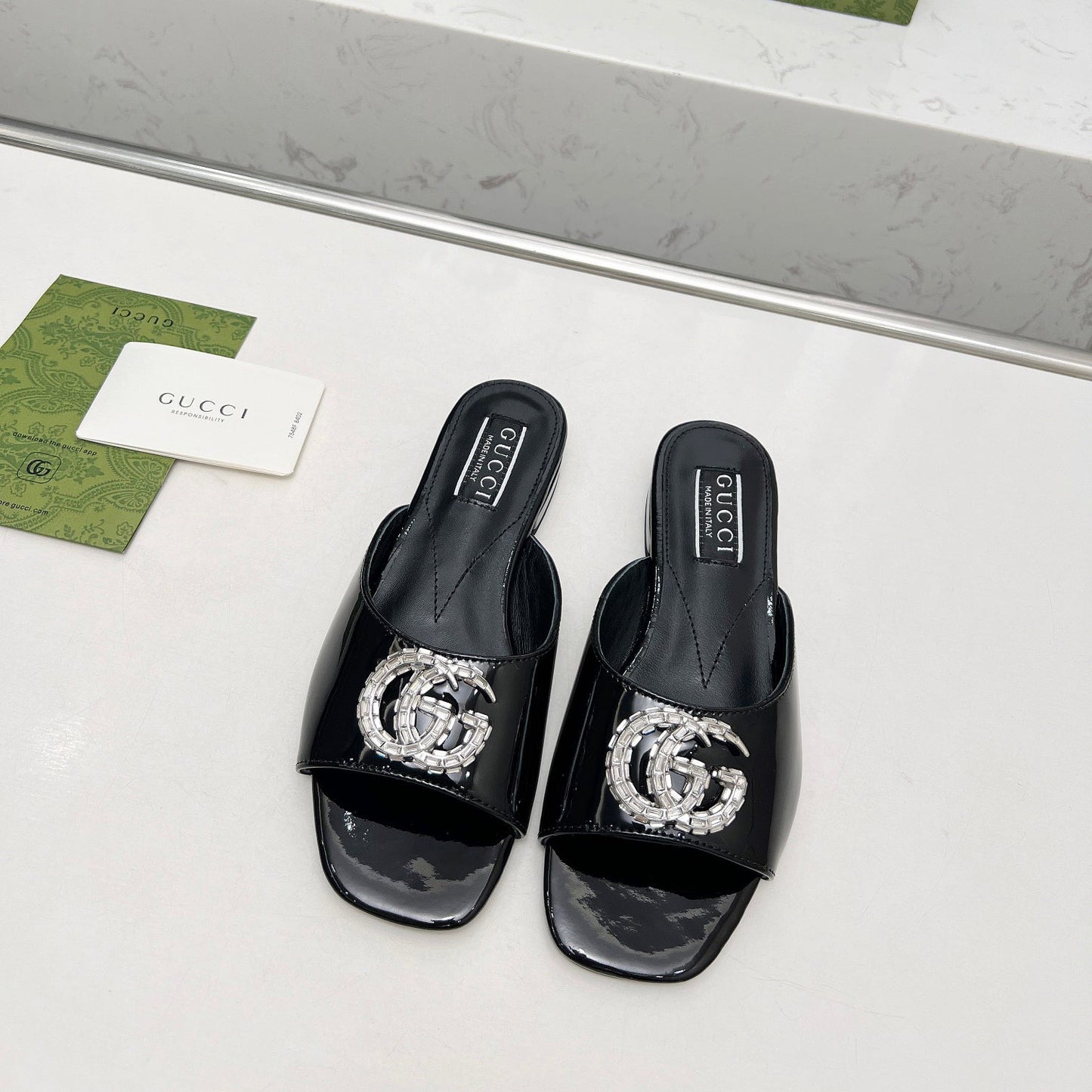 Crystal G Flat Slippers mysite