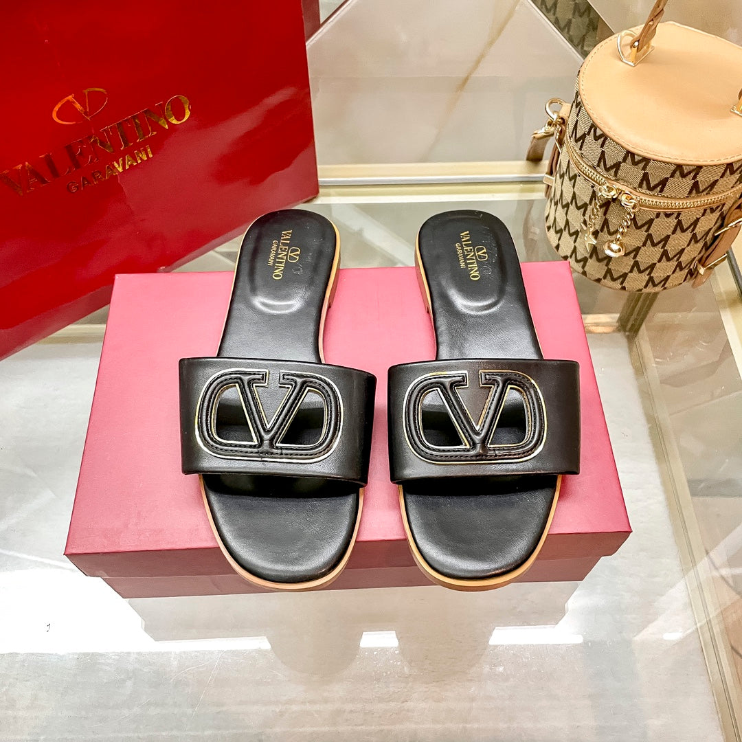 Fashion Logo Flat Slippers mysite