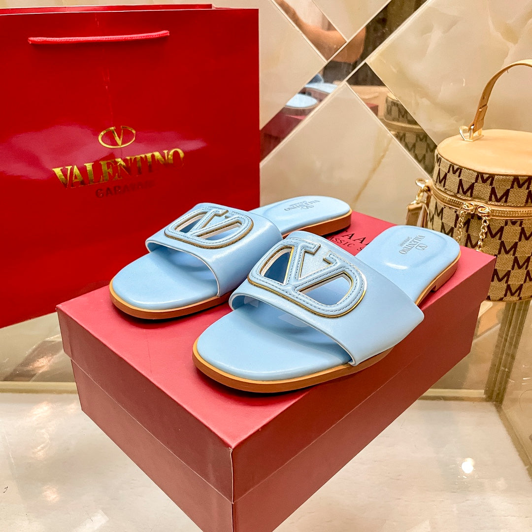 Fashion Logo Flat Slippers mysite