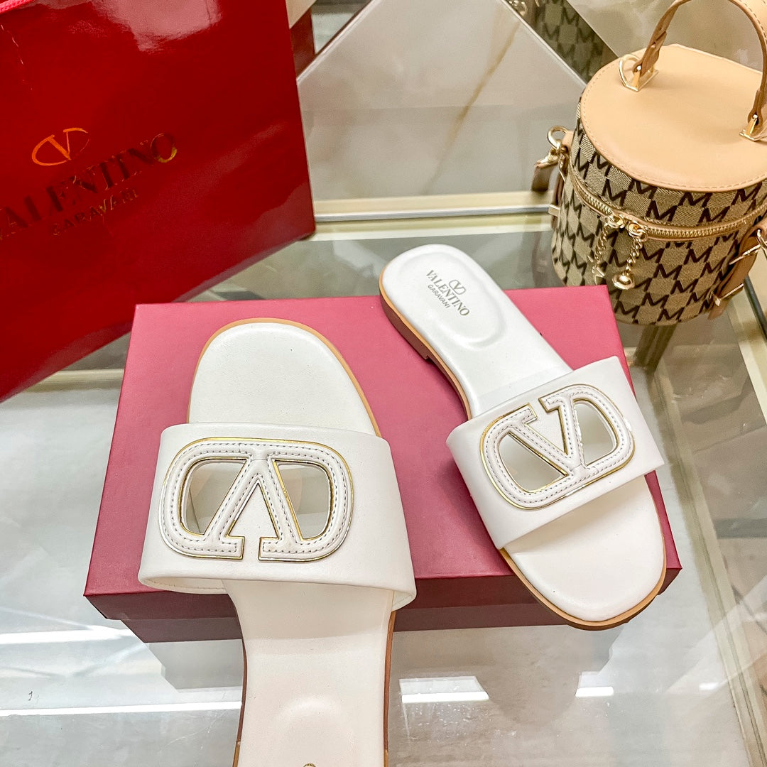 Fashion Logo Flat Slippers mysite