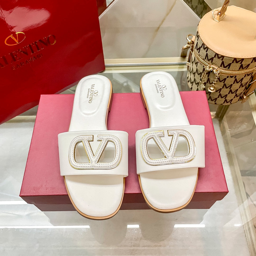 Fashion Logo Flat Slippers mysite