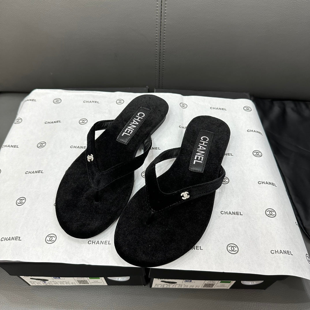 Rhinestone Logo Flip Flops mysite
