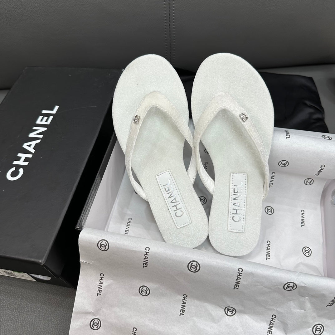Rhinestone Logo Flip Flops mysite