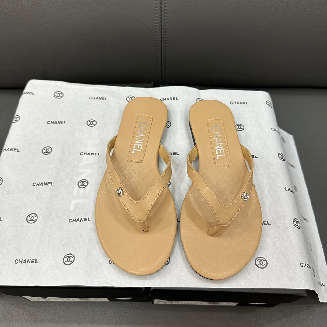 Rhinestone Logo Flip Flops mysite