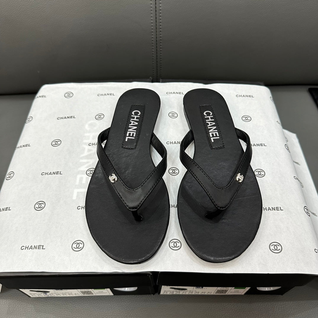 Rhinestone Logo Flip Flops mysite