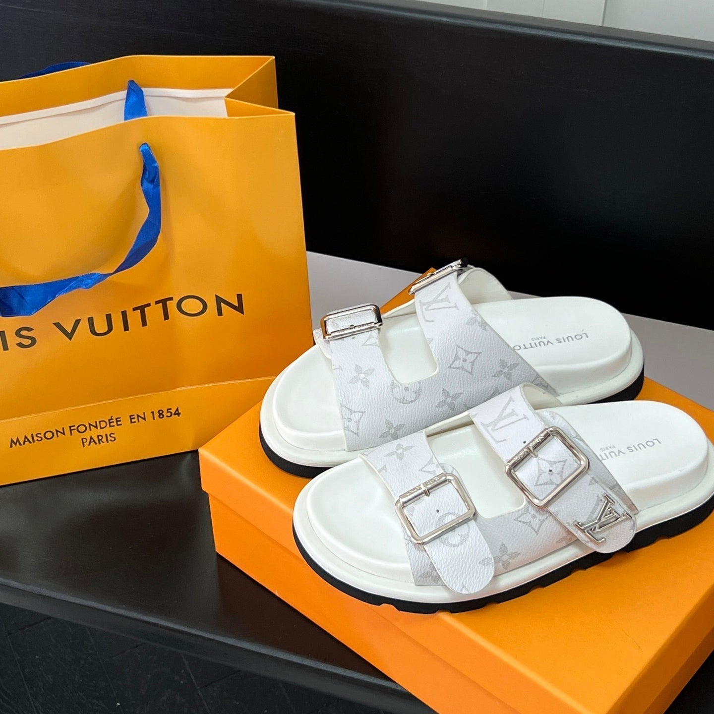 Couple's Monogram Comfort Sandals mysite