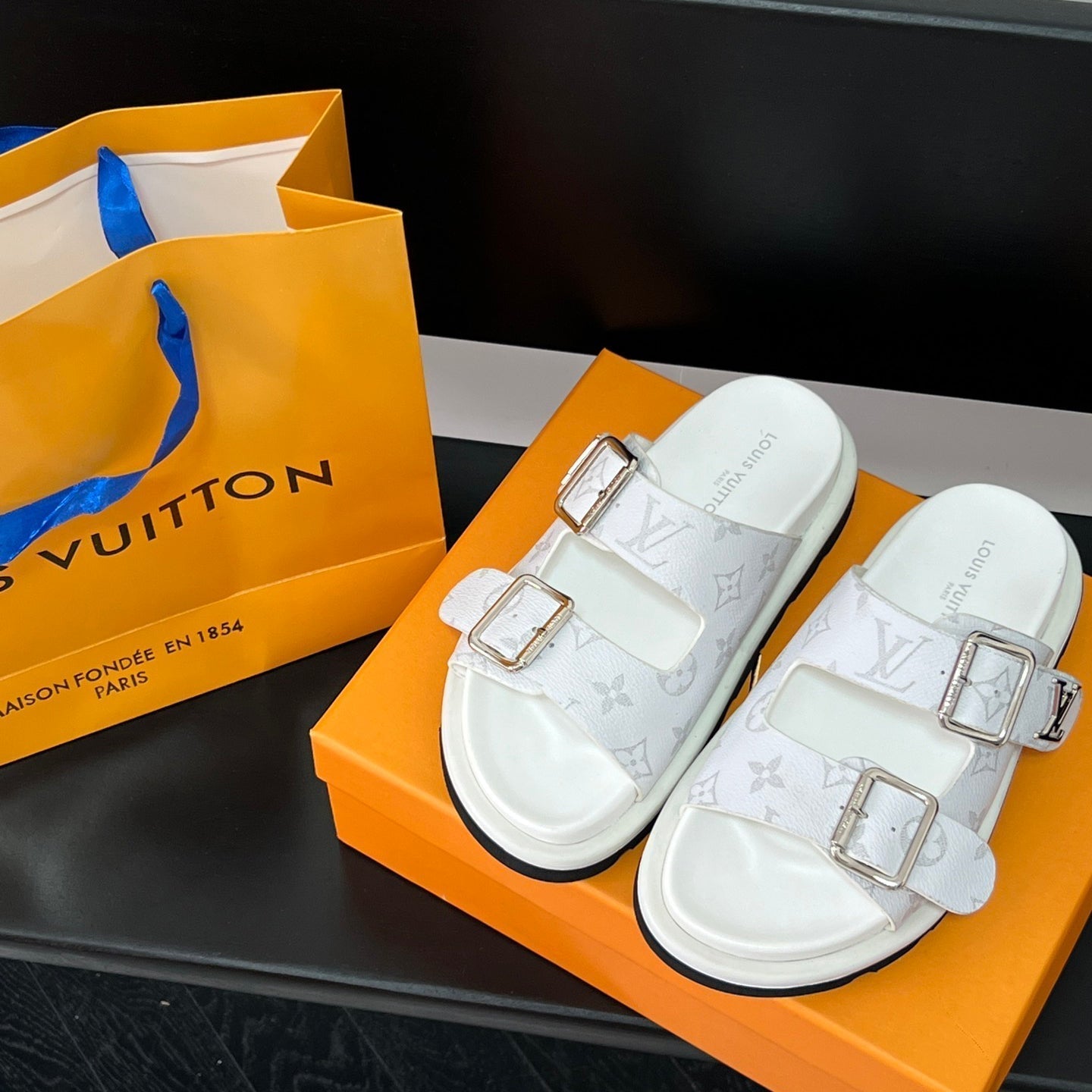 Couple's Monogram Comfort Sandals mysite