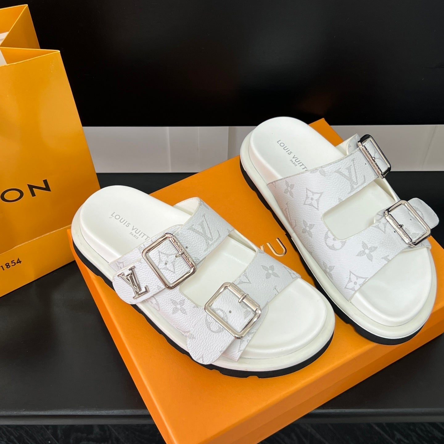 Couple's Monogram Comfort Sandals mysite