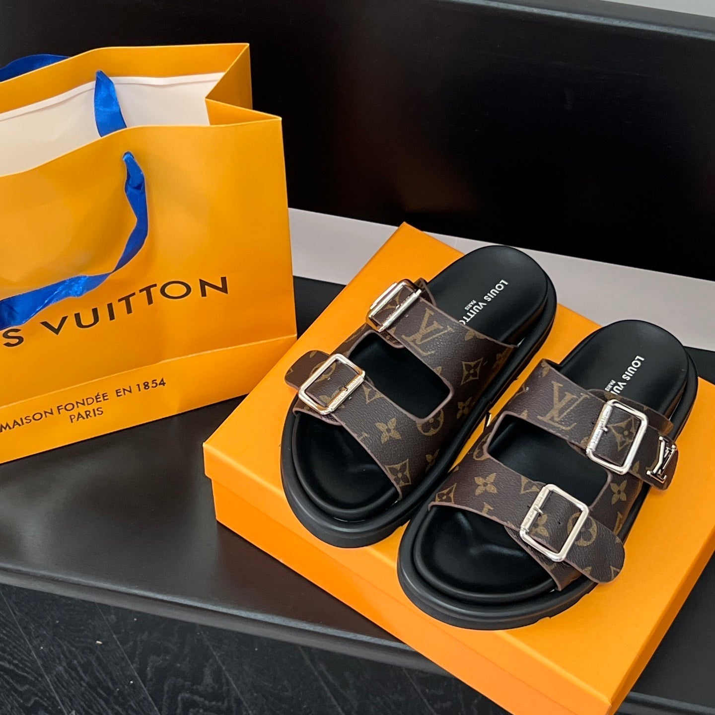 Couple's Monogram Comfort Sandals mysite