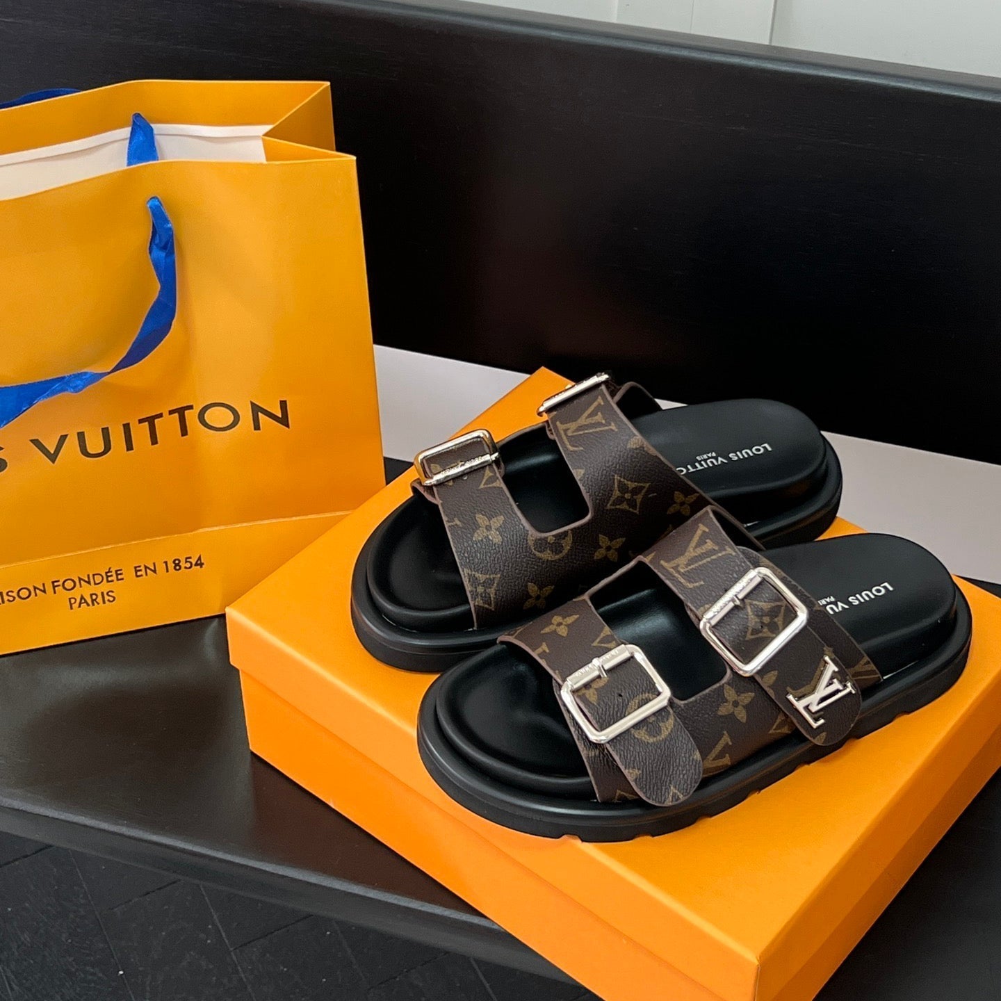 Couple's Monogram Comfort Sandals mysite