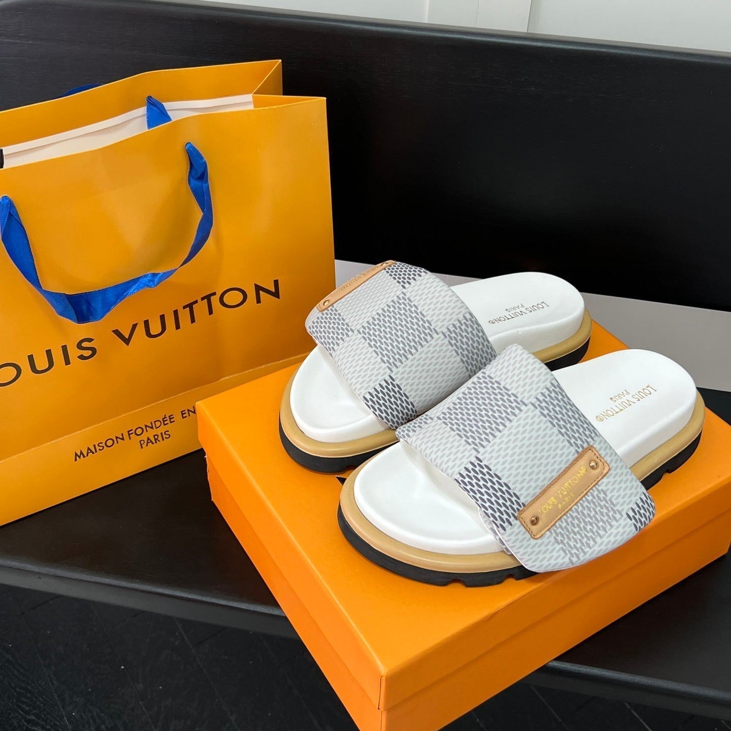 Couple's Checkerboard Sandals mysite