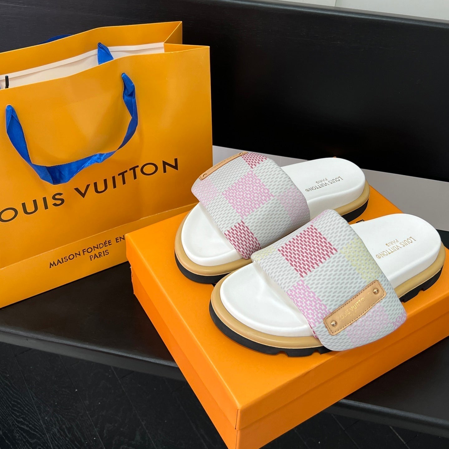 Couple's Checkerboard Sandals mysite